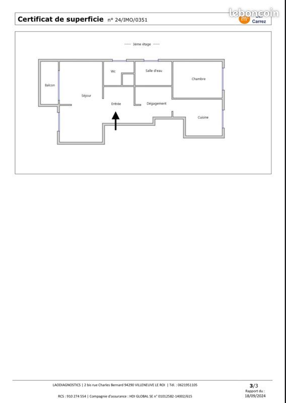Appartement 2 pièces 61 m² · à Longjumeau · 61 m² · 235 000 €