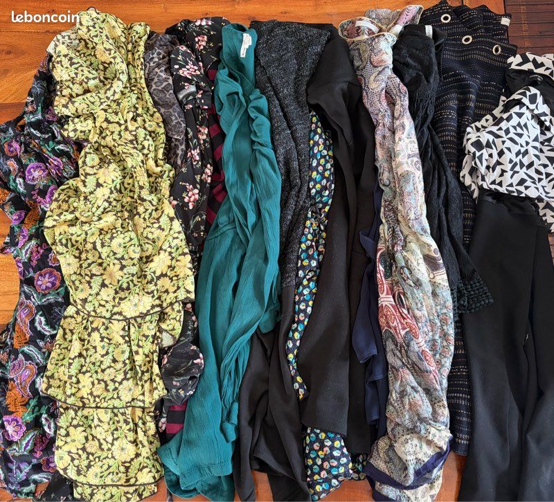 Lot De 20 Vêtements Femme été - Idéal Pour Revendeur - Taille M, Style Jean Mom - Occasion Très Bon état