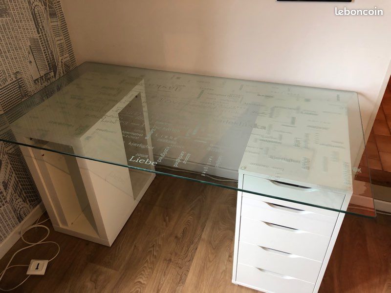 Plateau en verre pour bureau (image 1)