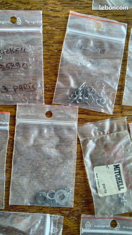 Lot De Pièces Détachées Vintage Pour Moulinet Mitchell (neuf, Sans Boîte)