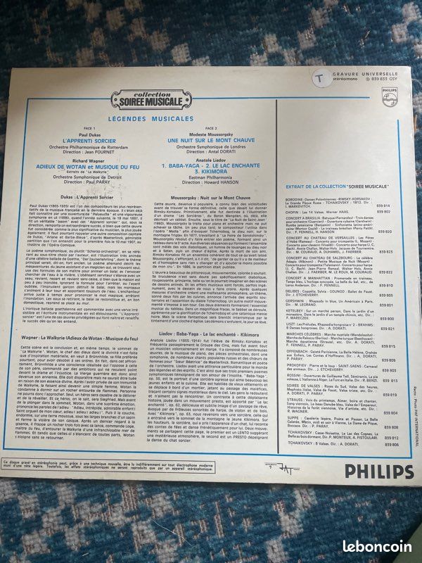 Vinyle 33 T légendes musicales (image 2)