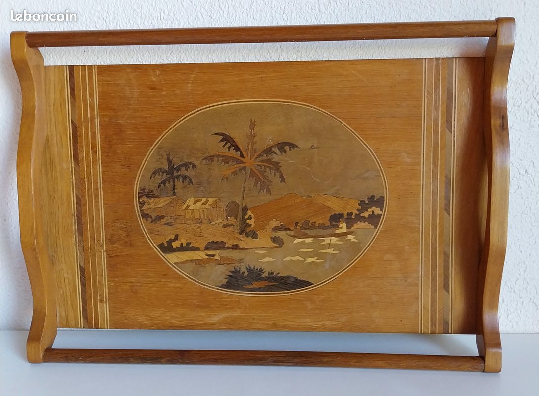 Plateau de service en bois (image 1)