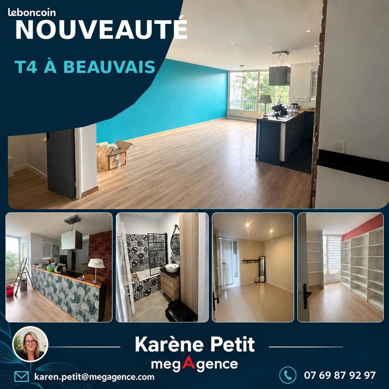Appartement 4 pièces 78 m² · à Beauvais · 78 m² · 102 600 €