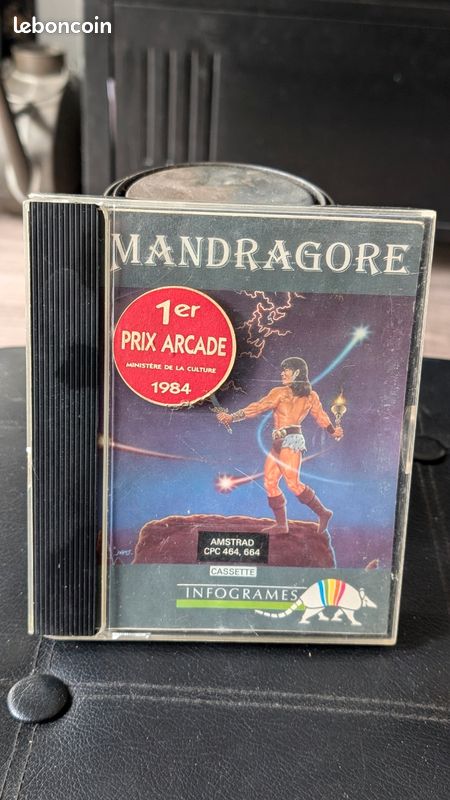 Jeu Amstrad CPC 464 – MANDRAGORE – Infogrames – Version Boîte – Bon état