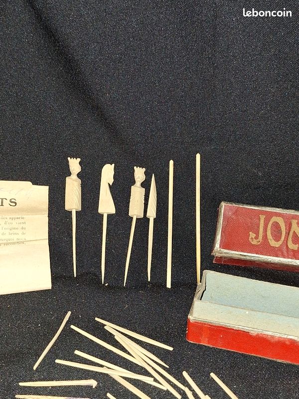 Ancien jeu boite de jonchets • EUR 12,00 - FR