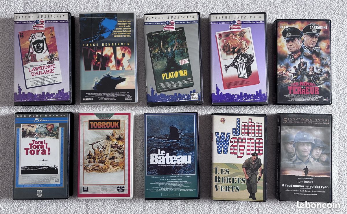 Cassette vhs flims guerre (image 1)