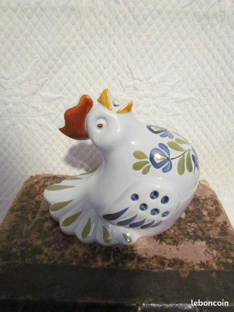 8/Tire ficelle faïence de Desvres décor Chaumière "Poule" (image 4)