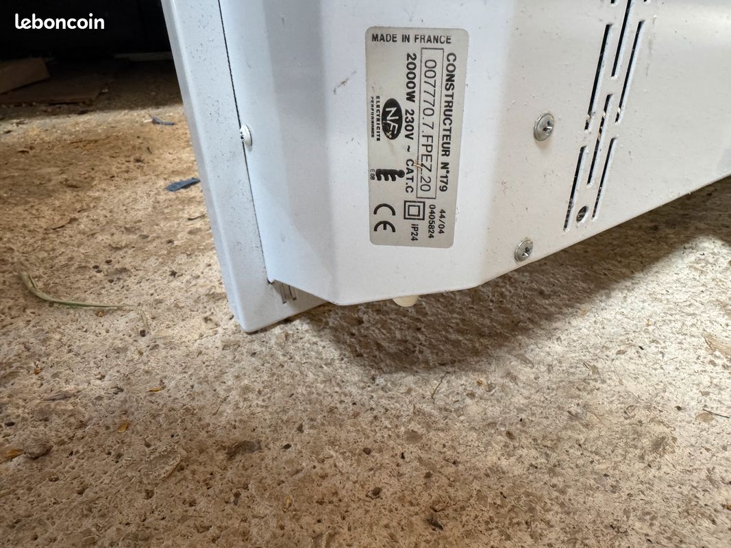 Radiateur electrique Noirot de 2 KW programmable (image 3)