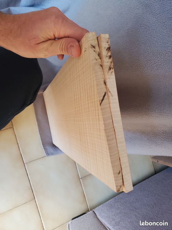 Planche D'érable Dur Oiseau Pour Luthier - Dimensions 20-1/2" X 7-1/16" X 7/8", Neuf, Bois Canadien