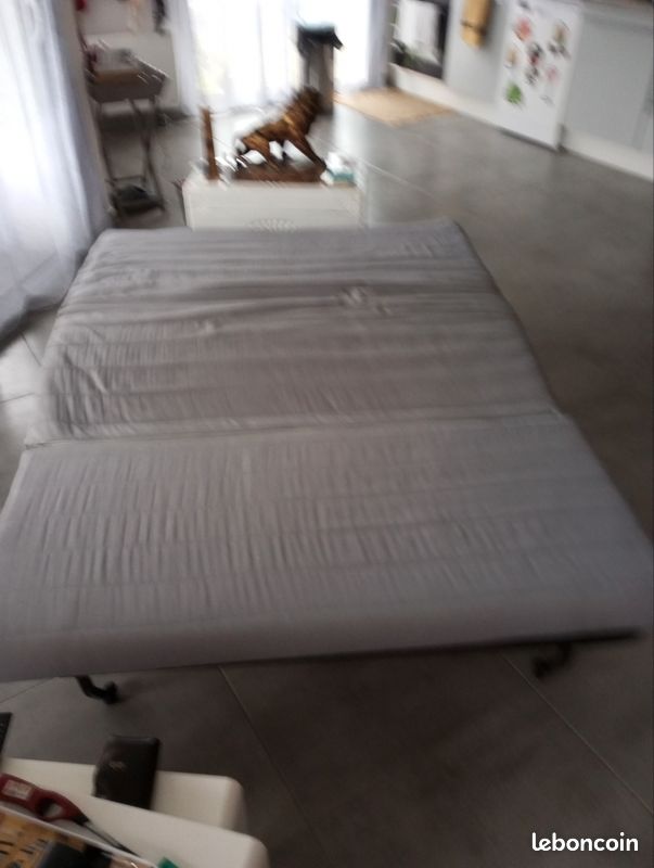 Canapé tissu gris BZconvertible (image 1)