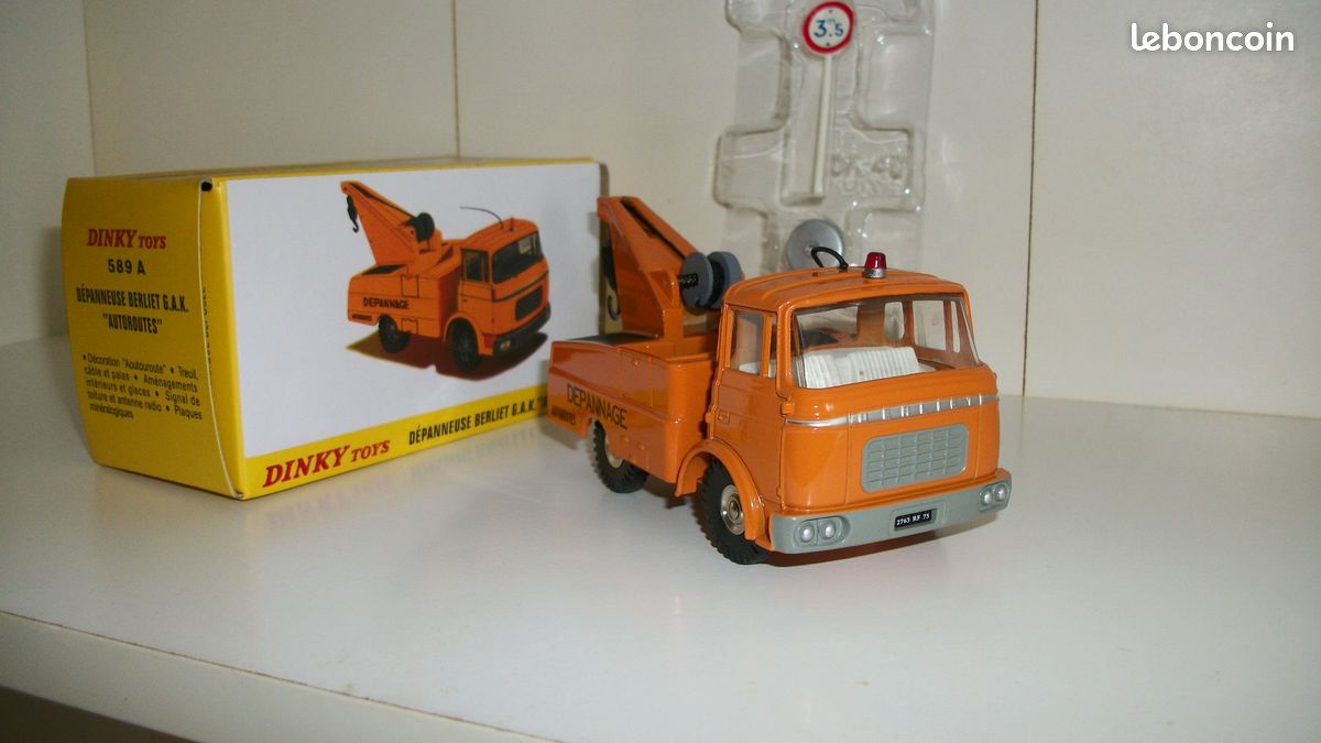 Atlas Dinky Toys – Camion Dépanneuse Berliet GAK 589A 1:43 – Réplique Collectionneur