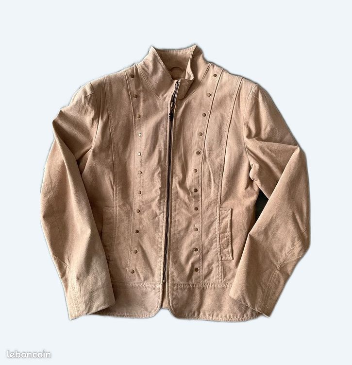 Veste croûte de cuir femme Vêtements