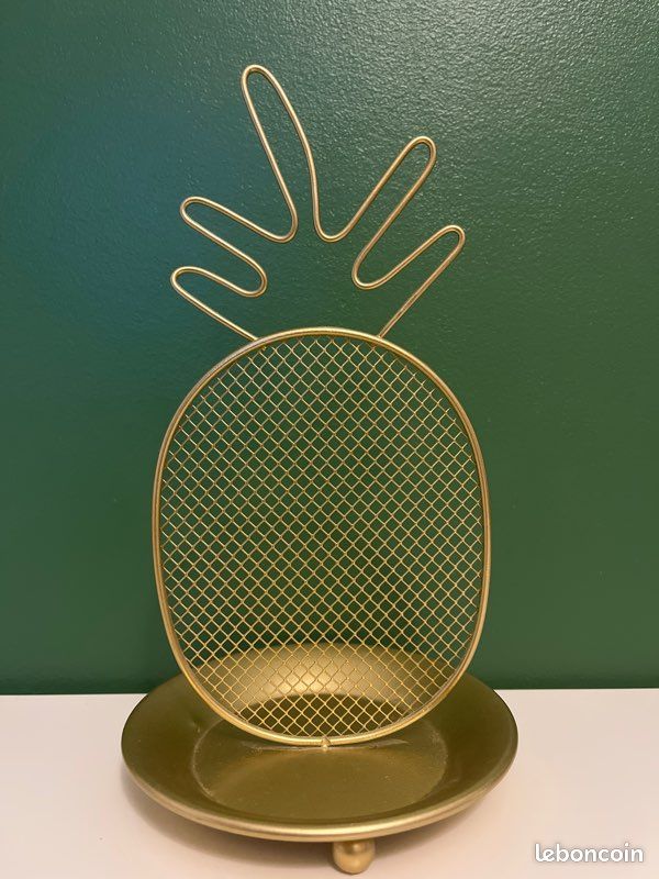 Porte bijoux doré ananas (image 1)