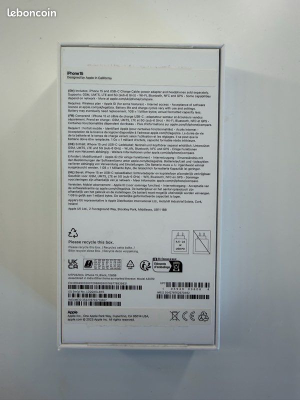 Iphone 15 , 128 GO , Très Bon etat (image 5)