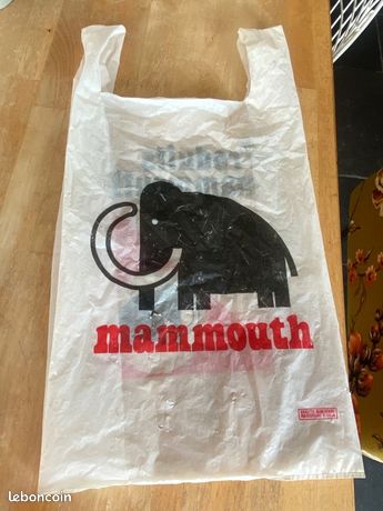 ancien sachet sac plastique de course Supermarché Carrefour