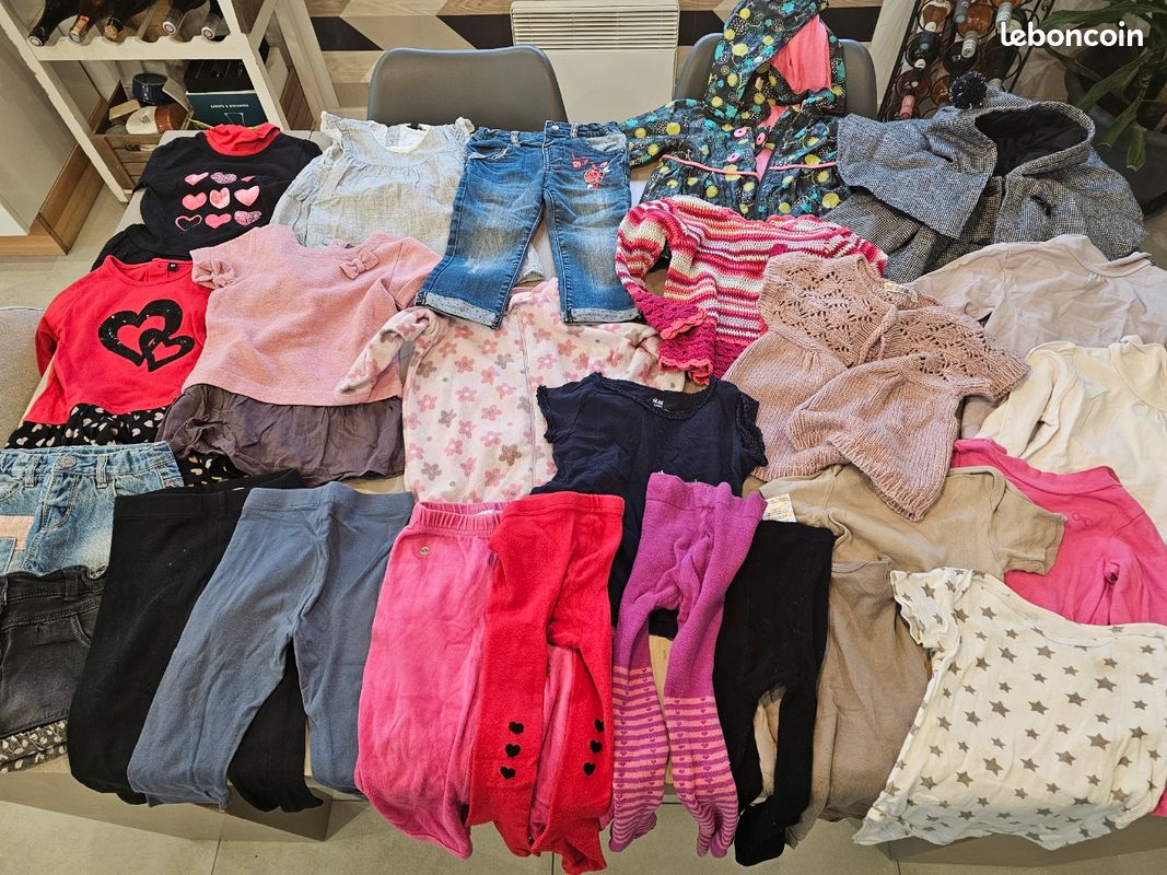 Lot De Vêtements Pour Fille – Taille 18 Mois, Multicouleur, Occasion Très Bon état