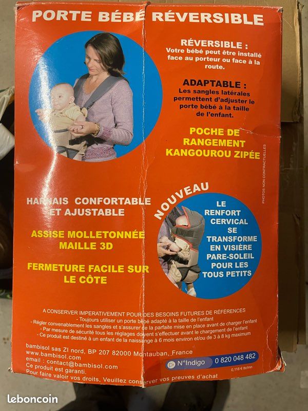 Porte bébé réversible (image 3)