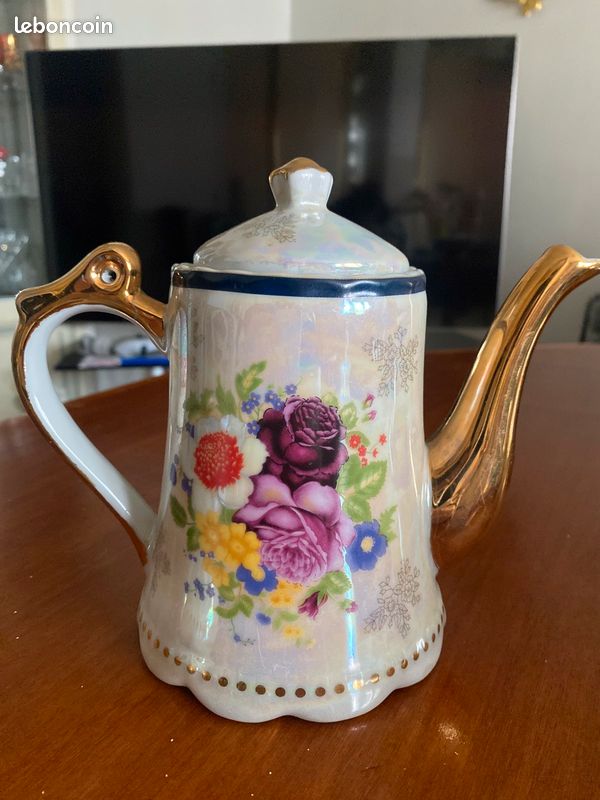 Service à thé ou café fleuri (image 2)