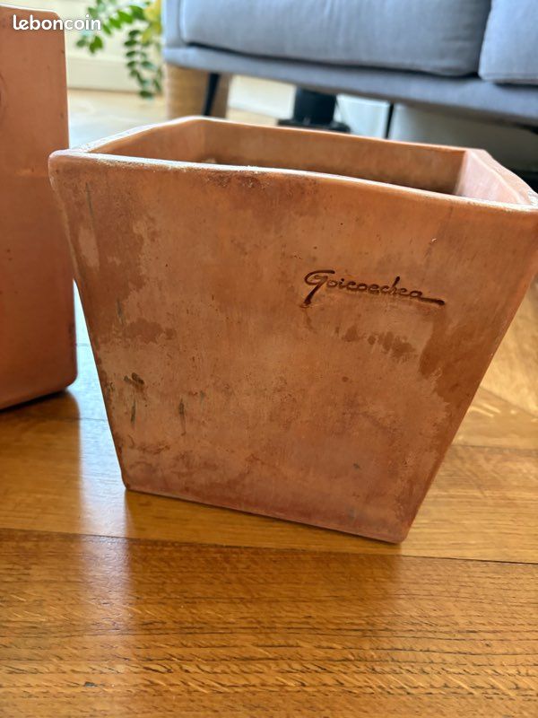 Lot de 3 pots de fleurs en terre cuite (image 7)