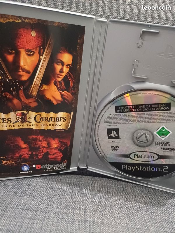 Jeu PS2 PIRATES DES CARAÏBES : La Légende De Jack Sparrow - Version FR, Très Bon état Complet