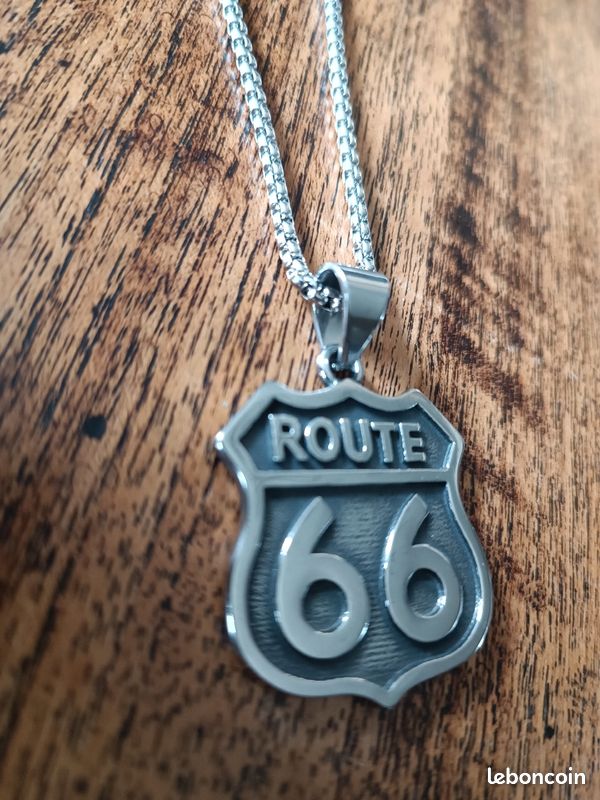 Pendentif plaque route 66 (image 2)