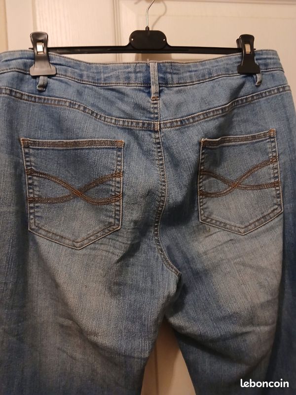 Lot de 6 : Pantalon effet déchiré en jean