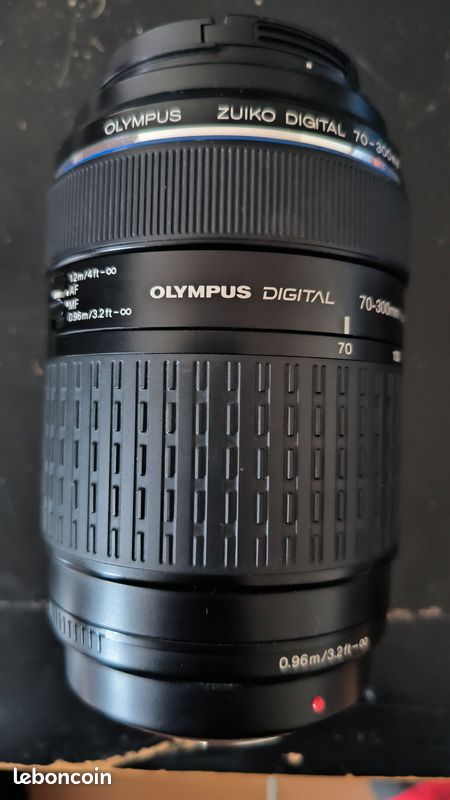 Objectif Olympus EZ-7030 70-300mm + Adaptateur MMF-2 (occasion, Bon état)