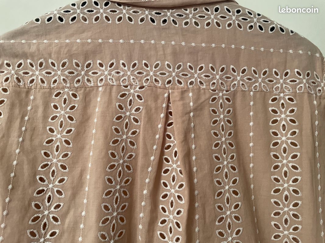 Chemise ML broderie anglaise TS (image 5)