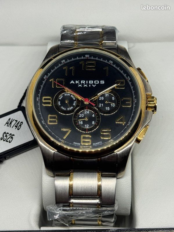 Montre Akribos pour homme neuve Montres Bijoux