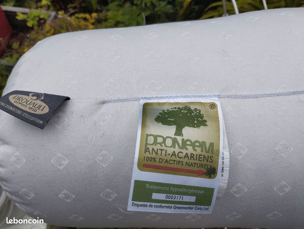 Traversin Drouault 120 duvet d'oie (image 1)