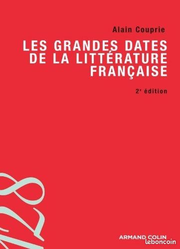 Livre Les grandes dates de la littérature française (image 1)
