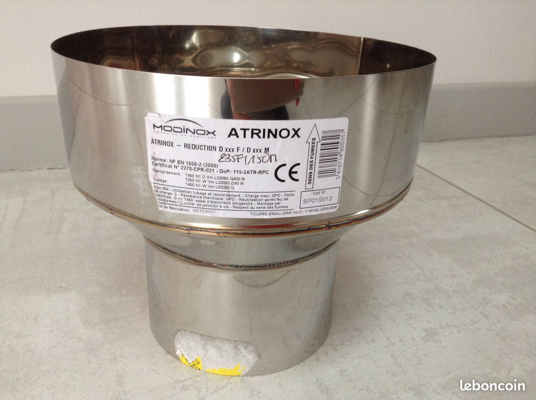 Réduction Atrinox inox pour sortie té de raccordement (image 1)