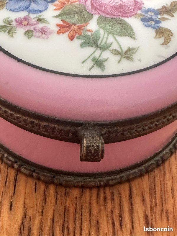 Ancienne boîte XIXeme porcelaine (image 3)