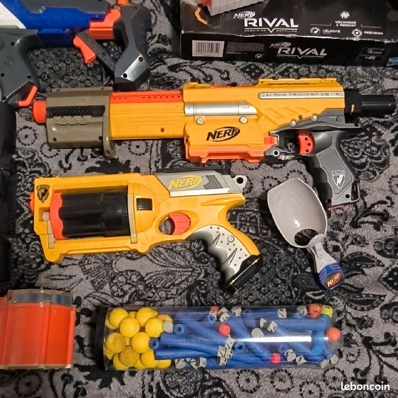 LOT Nerf 7 pistolets, 4chargeur+munitions (image 3)