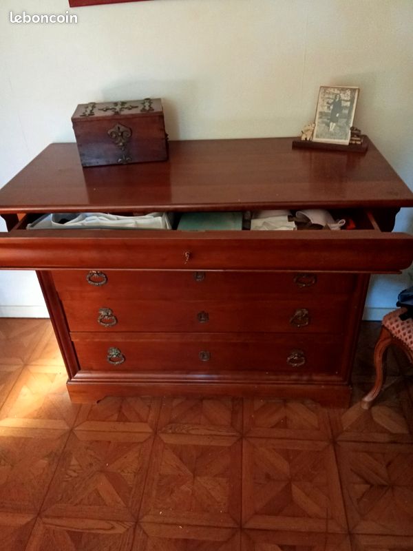 Commode merisier massif style Louis Philippe (image 2)