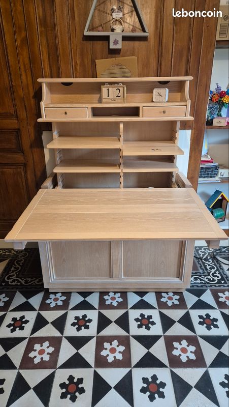 Bureau escamotable Cérusé (image 4)