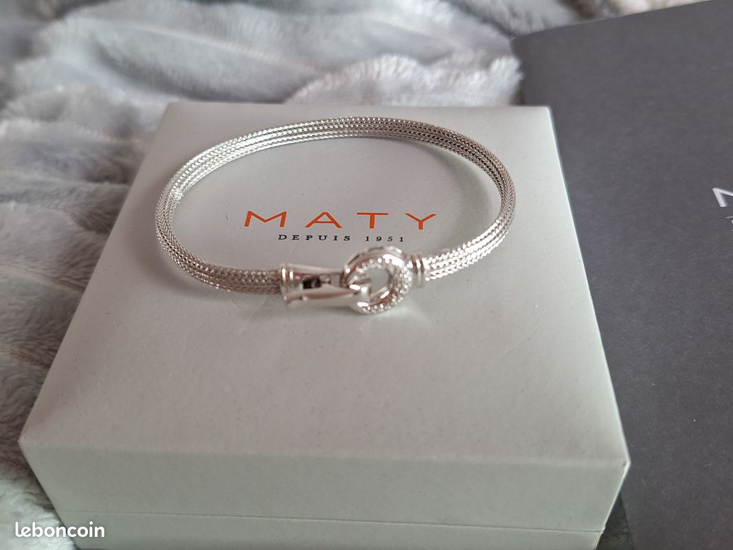 Bijoux Maty Bracelet Femme Argent Bracelet Charm Argent Maty