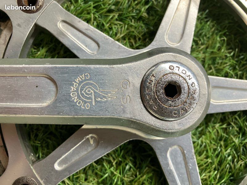 Pédalier Campagnolo Gran Sport Vintage - Aluminium Argenté - Vélo Course Italien