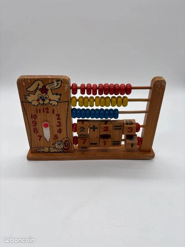 Cadre de comptage en bois, jouet éducatif de comptage mathématique pour