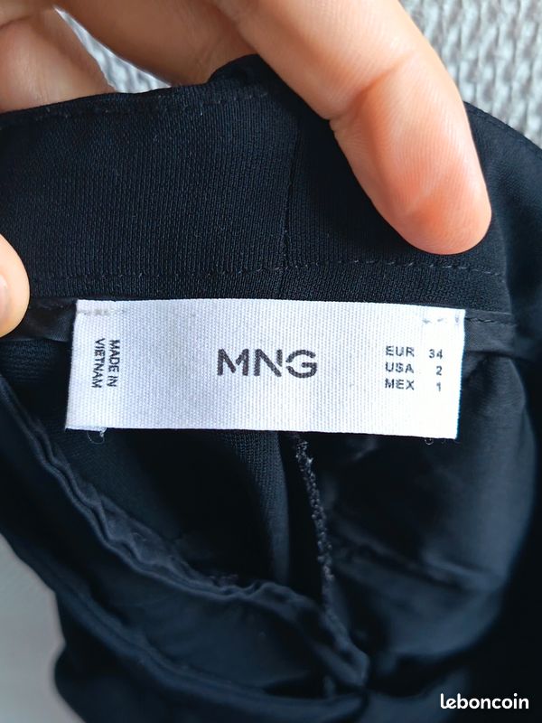 Pantalon noir MNG Mango taille 34 / XS – Très bon état, (image 7)