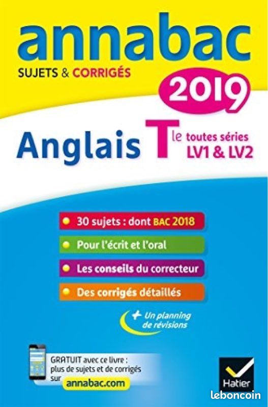 ANNABAC ANGLAIS T LV1 et LV2 (image 1)
