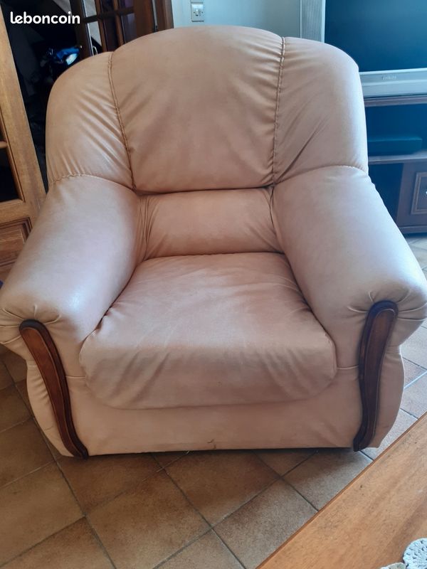 Fauteuil cuir (image 1)