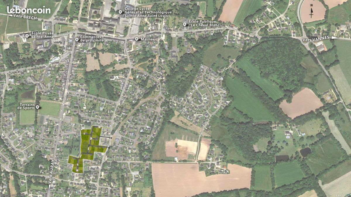 Terrain 296 m² Sainte Anne D Auray · à Sainte-Anne-d'Auray · 91 500 €