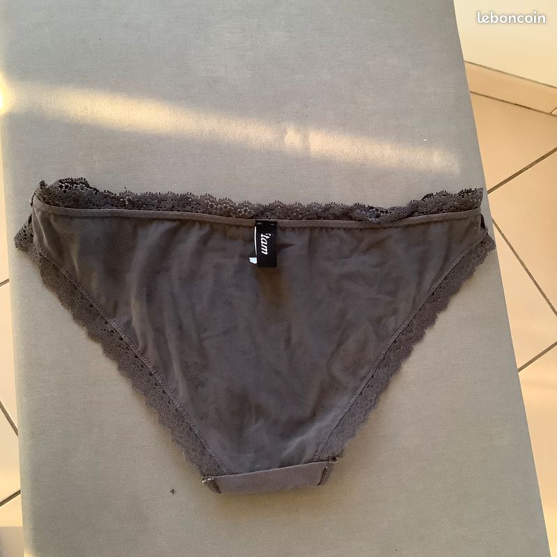 Culotte Vintage En Satin Et Dentelle MAR CREAZIONI – Taille L (44) – Noir, Style Rétro Italien