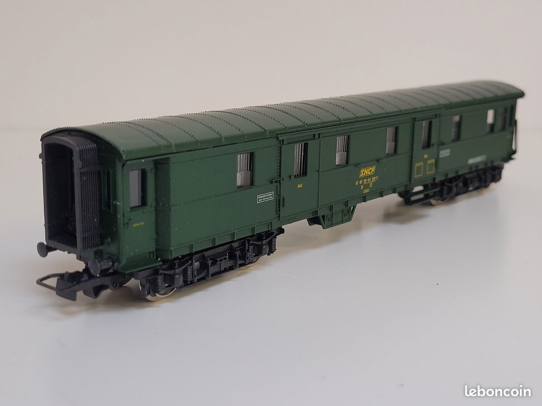 Train wagon N° 5123 Fourgon à bagages SNCF ex DRG Jouef Ho (image 8)