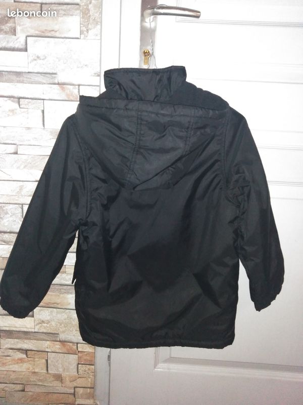 Parka avec capuche noir garçon IKKS (image 2)
