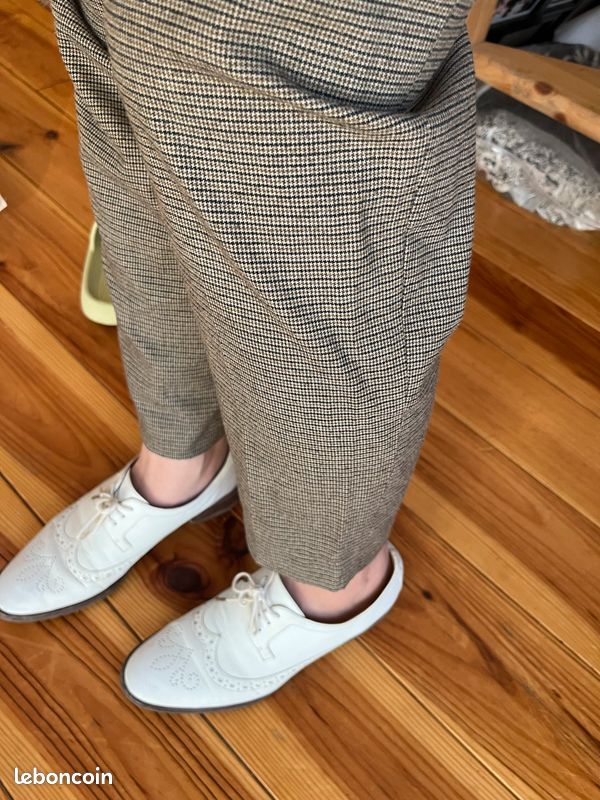 Pantalon Zara carreaux marrons (image 6)
