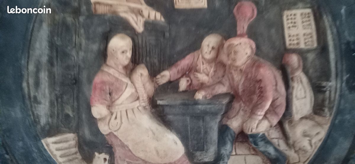Assiette en terre ancienne (image 2)