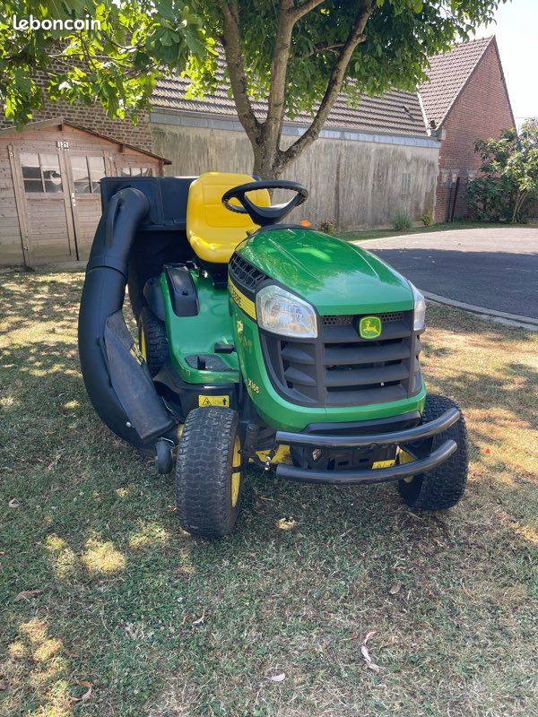 Tracteur Tondeuse John Deere x165 Bac de Ramassage (image 4)