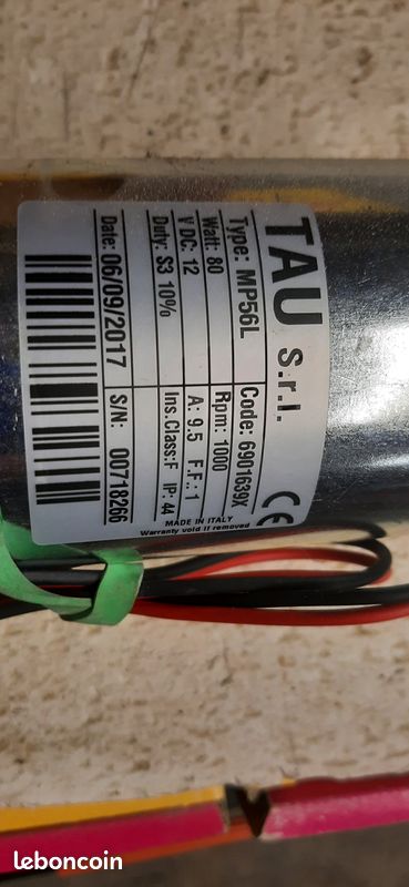 Moteur de rechange pour BRAS TAU ZIP12 (image 2)